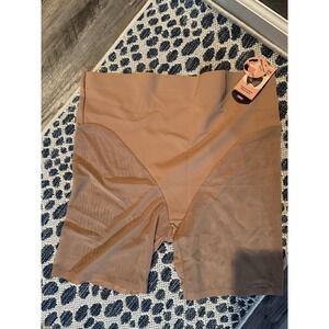 Shapermint Plus Size Empower Mesh Shapewear Shaper Shorts Tan 2xl Nwt
